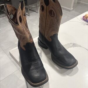 tony lama boots GC1003 Black Leather  8.5